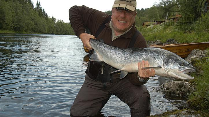 Pesca en el Río Orkla