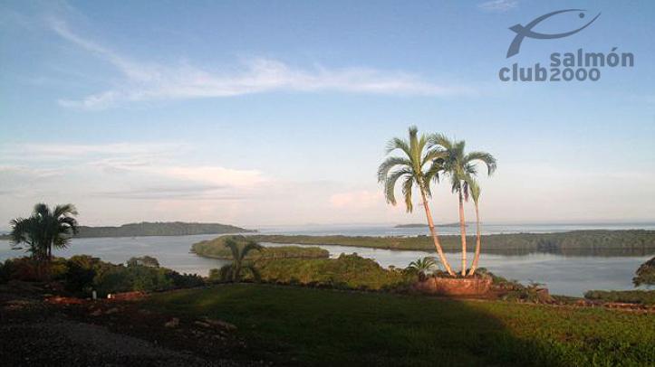 Vista al Golfo de Chiriquí, en el Mar Caribe de Panamá