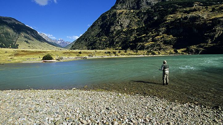 Pesca en el circuito del Lodge Cinco Rios Chile