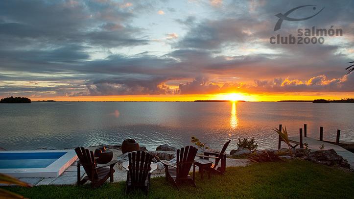 Atardecer en el Abaco Lodge, Bahamas