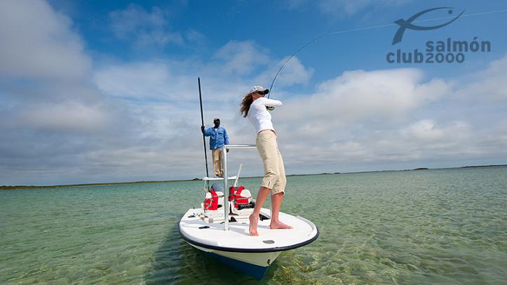 Pesca en los &quot;flats&quot; de la isla South Andros con Bair´s Lodge, Bahamas
