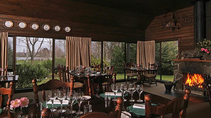 Comedor principal de Tongariro Lodge