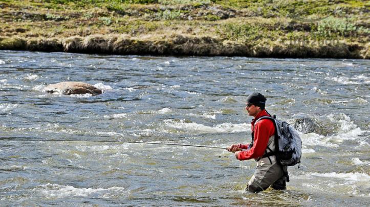 Pescando cerca del Campamento Norte
