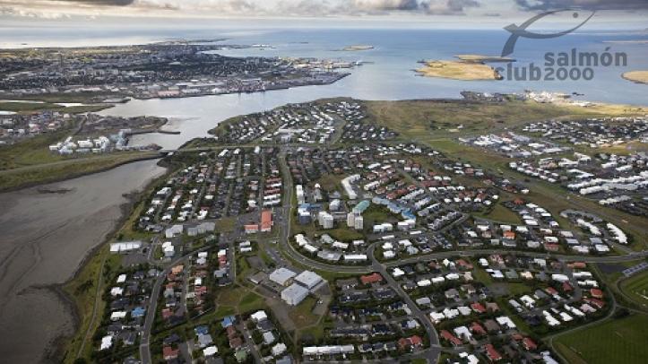 La capital islandesa, vista desde el aire